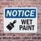 Signmission Wet Paint, 10 in W x Rectangle, Plastic OS-2PACK-NS-P-710-L-19035 - alternate 6